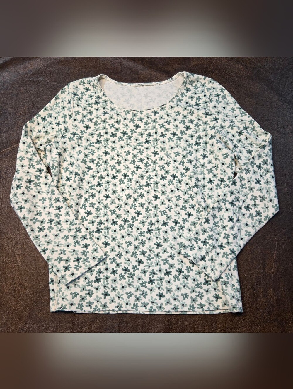 Monochrome Floral Long Sleeve Size M/L